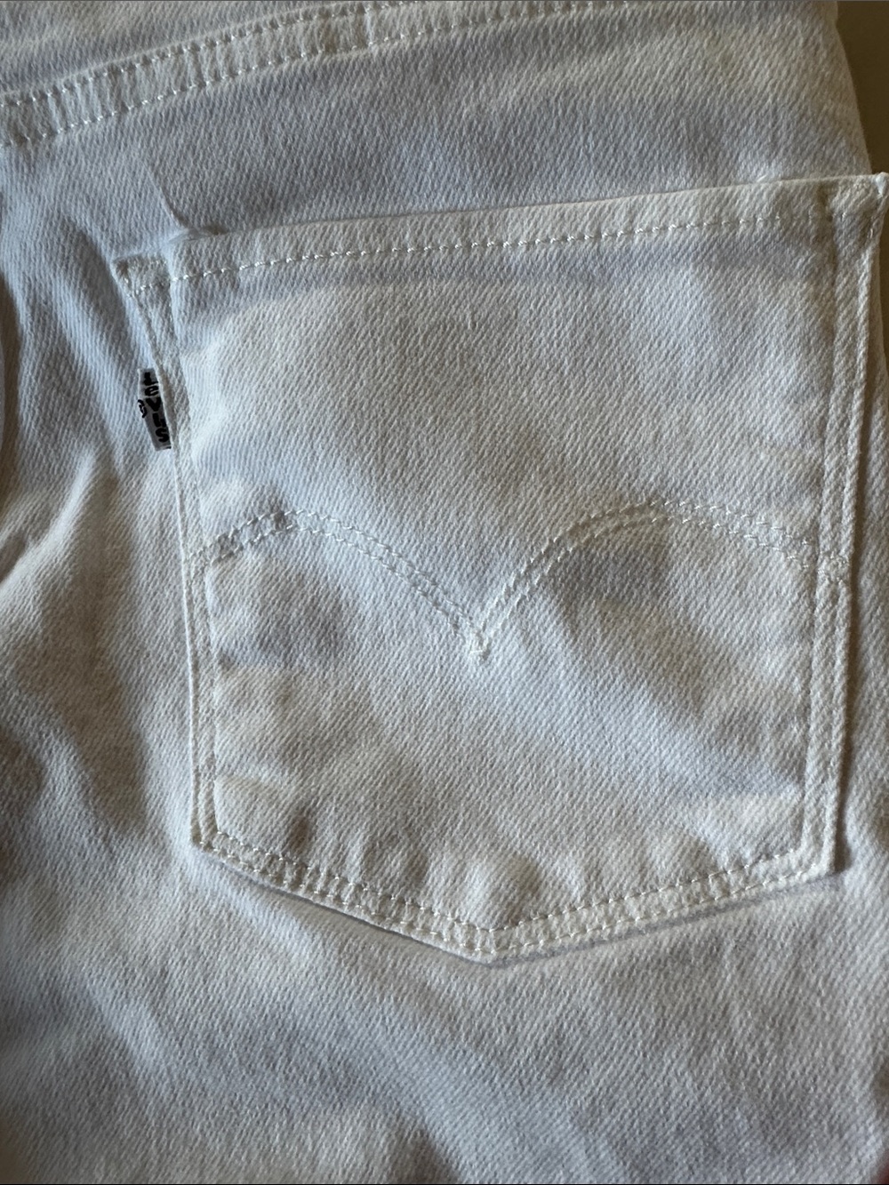 LEVIS Women’s White High-Rise Skinny Jeans Sz 29 Classic Comfy Feminine Stretch - Picture 5 of 12